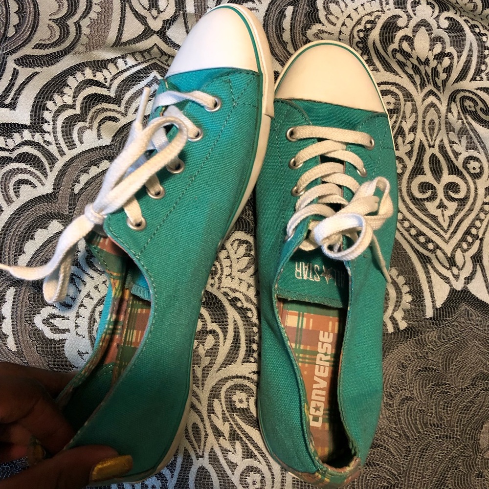 Turquoise Vintage Flat Converse.